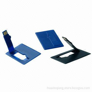 Credit Card USB Flash Drive, Logo Design, Color Custom, ABS Plastic Housing, 128MB to 64GB Capacity